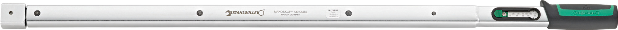 STAHLWILLE 730/65 Quick Click Torque Wrench, 130 → 650Nm, Rectangular Drive, 14 x 18mm Insert