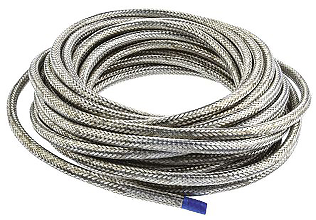 TE Connectivity Expandable Braided Nickel Plated Copper Alloy Cable Sleeve, 3mm Diameter, 10m Length, RayBraid Series