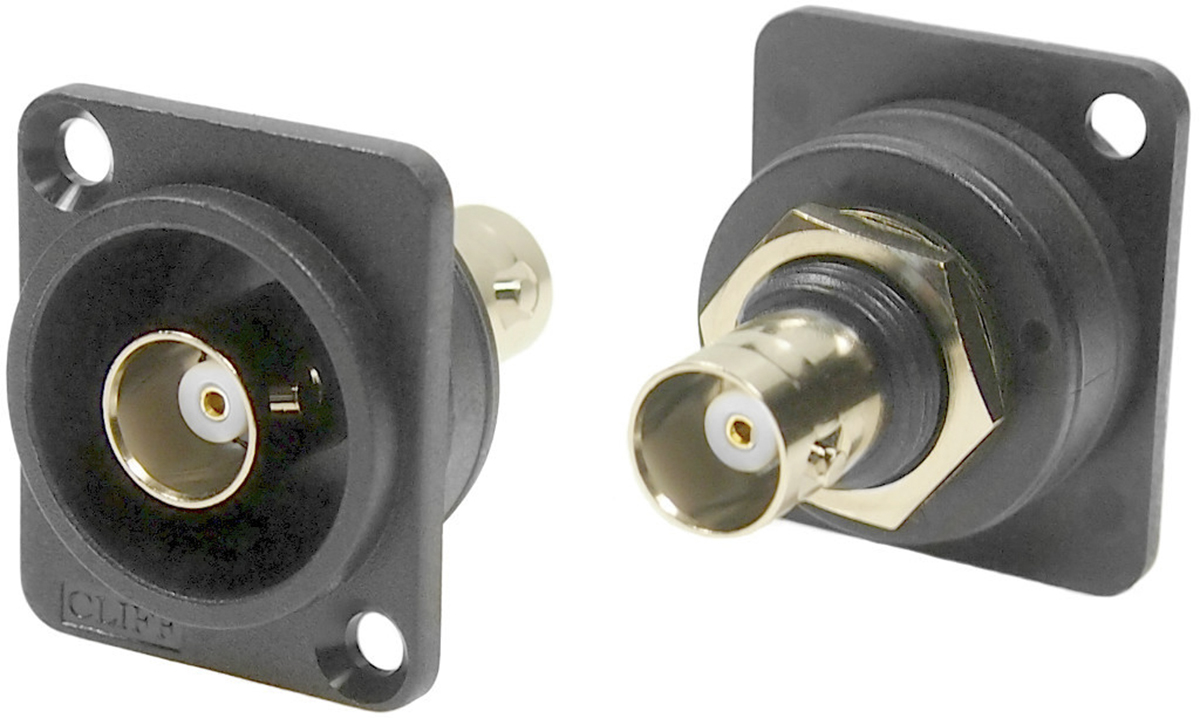 RS PRO Female, Male Panel Mount BNC Connector, 50Ω, Screw Termination, Straight Body