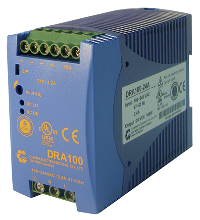 Chinfa DRA100 DIN Rail Power Supply, 90 → 264V ac ac Input, 12V dc dc Output, 8.4A Output, 100W