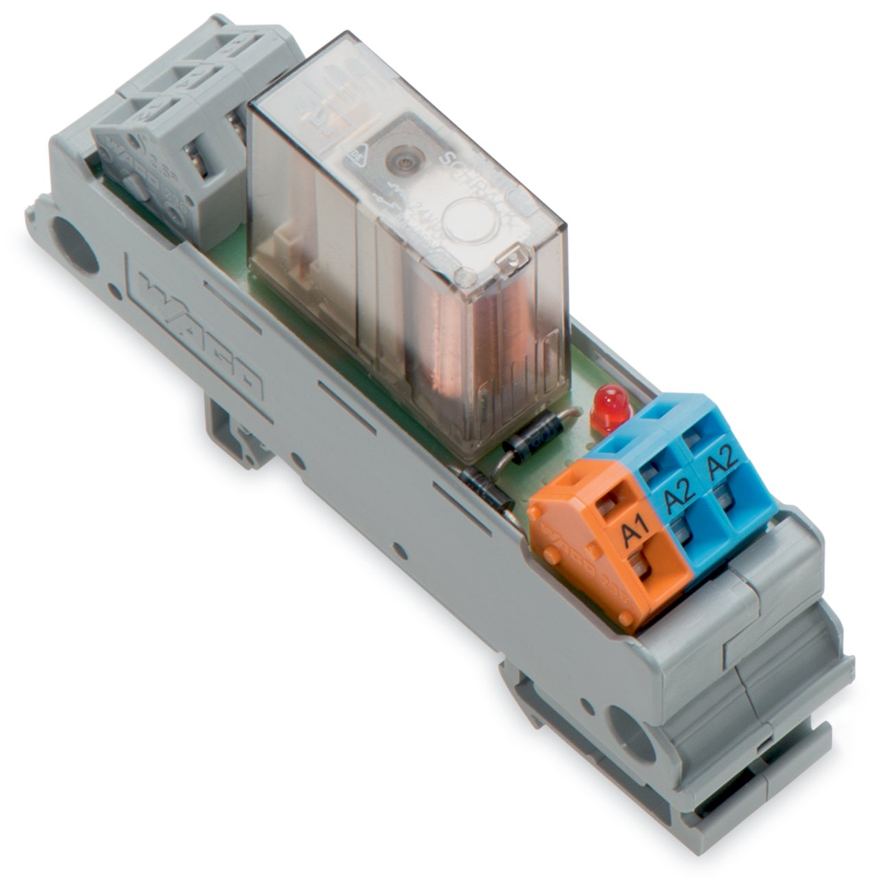 WAGO 288 Series Electromechanical Interface Relay, DIN Rail Mount, 24V dc Coil, SPDT, 6A Load