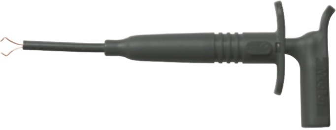 Mueller Electric Black Hook Clip with , 1A, 1kV, 4mm Socket