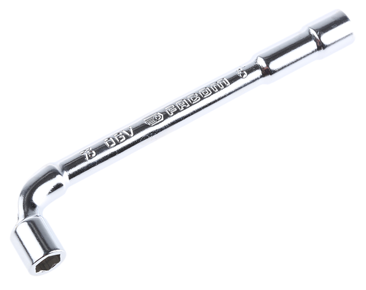 Facom Hex Tubular Box Spanner, 6 mm Tip, 102 mm Overall