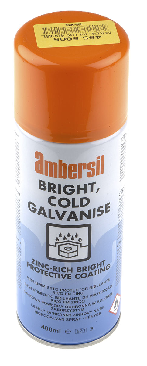 Ambersil 400ml Silver Satin Spray Paint