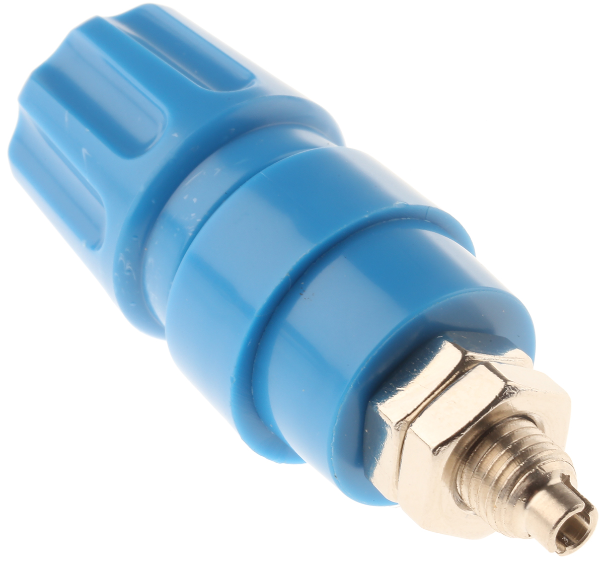 Hirschmann Test & Measurement 63A, Blue Binding Post With Brass Contacts and Nickel Plated