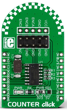 MikroElektronika MIKROE-1917 Counter Click Add On Board Signal Conversion Development Kit