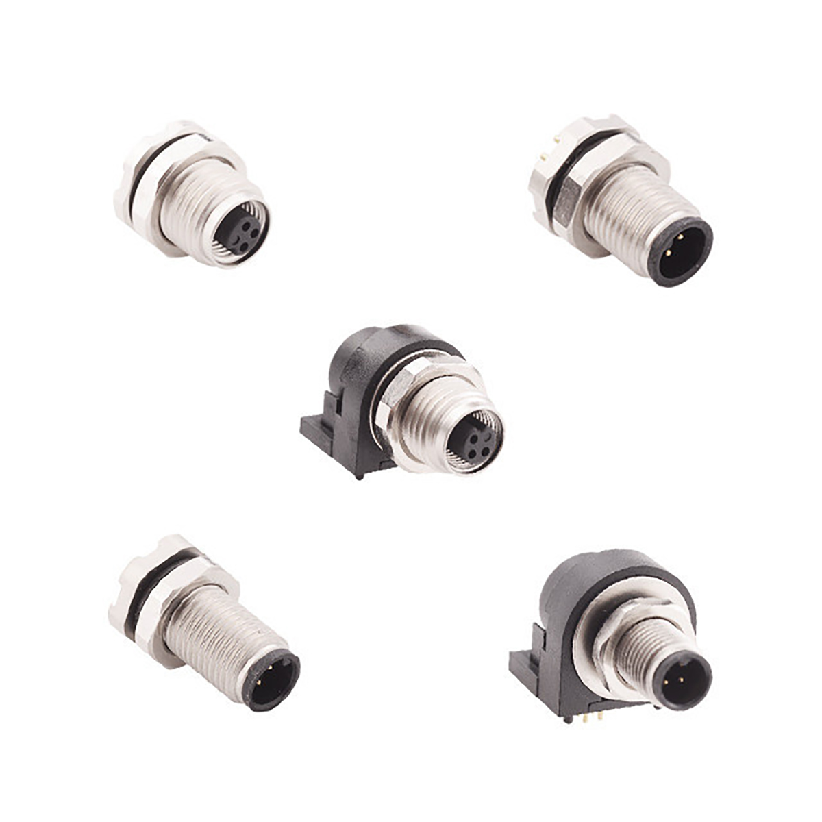 Norcomp Circular Connector, 4 Contacts, Cable, M5 Connector, Socket, Female, IP67, IP68, M5 Series