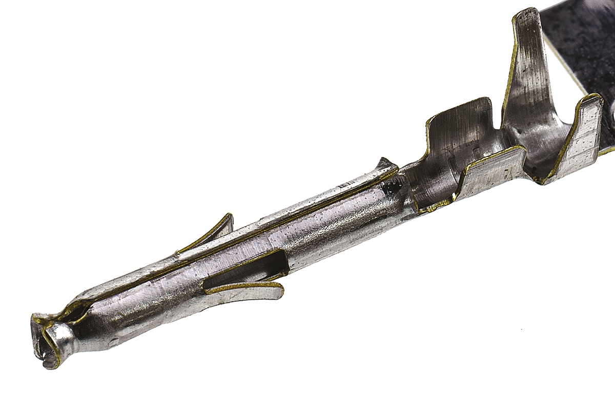 TE Connectivity Mini-Universal MATE-N-LOK Series Female Crimp Terminal, 22AWG Min, 18AWG Max