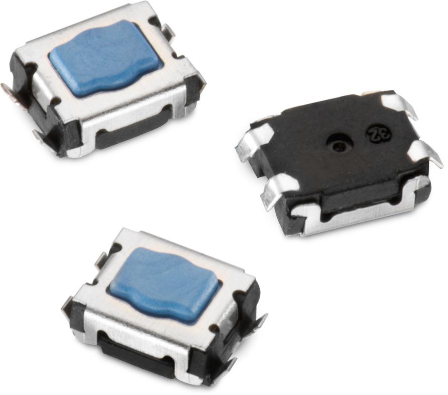 Wurth Elektronik Blue Rectangular Tactile Switch, SPST 50 mA 1.8mm PCB
