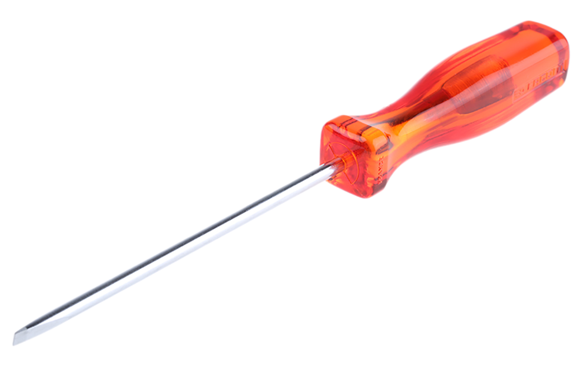 Facom Slotted  Screwdriver, 4 x 0.8 mm Tip, 100 mm Blade, 180 mm Overall