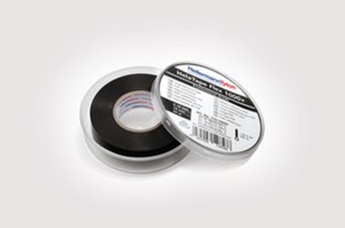 HellermannTyton HelaTape Flex Black Electrical Tape, 19mm x 6m