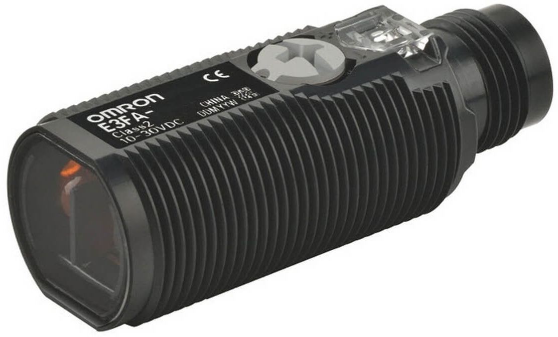 Omron Retroreflective Photoelectric Sensor, Cylindrical Sensor, 0.1 → 2 m Detection Range