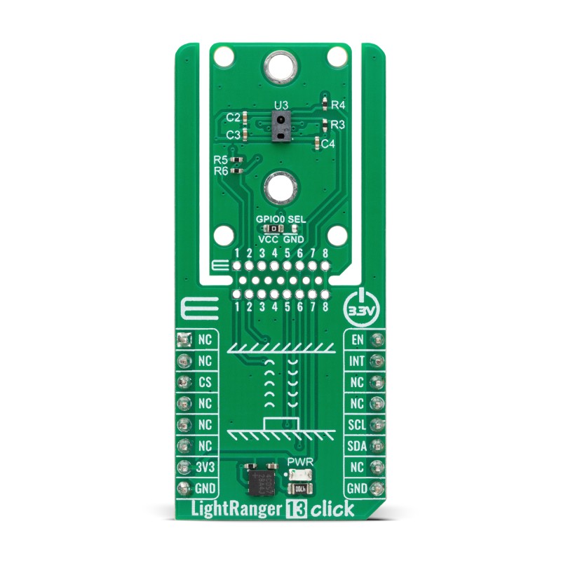 MikroElektronika LightRanger 13 Click Light Sensor, Proximity Sensor Sensor Add-On Board for Sensor Sensors