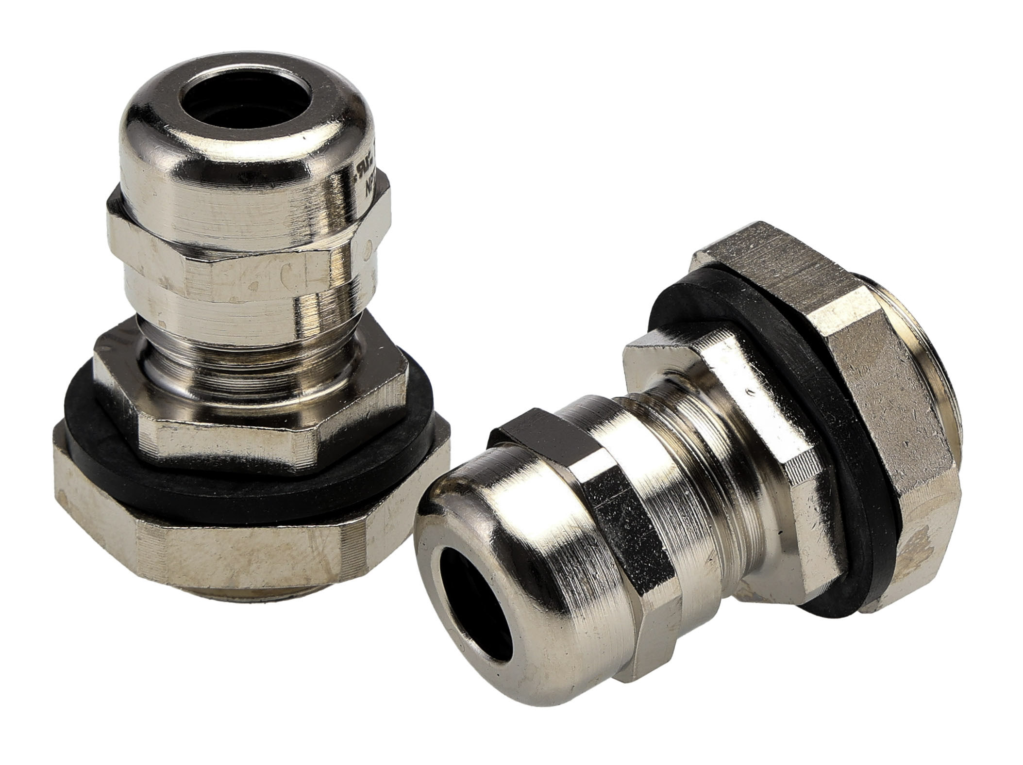 Alpha Wire FIT Wire Management Series Metallic Metal Cable Gland, NPT 3/8in Thread, 4mm min., 8mm max., IP66, IP68