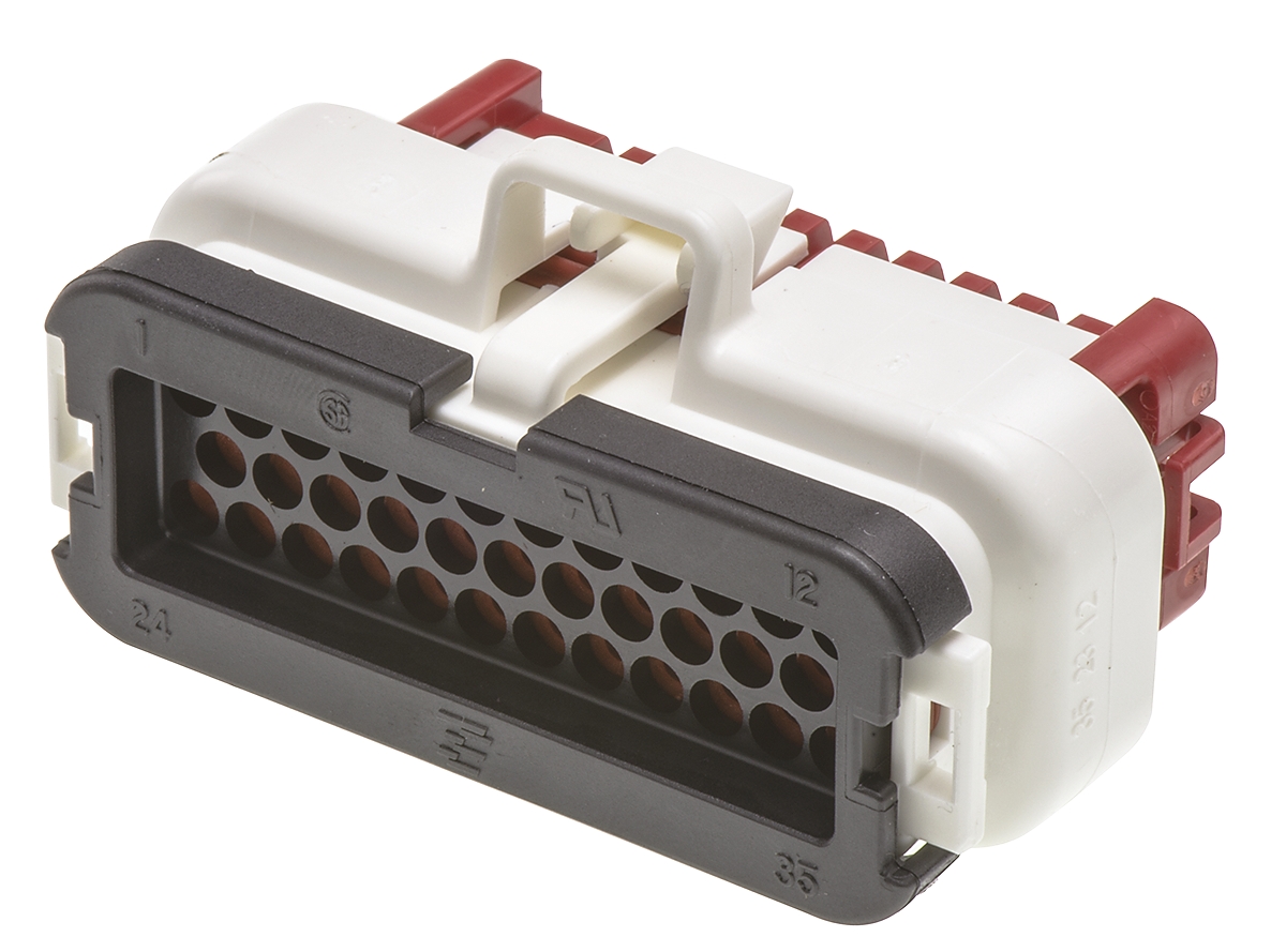 TE Connectivity, AMPSEAL Automotive Connector Plug Natural Cable Mount 35 Way 776164-2