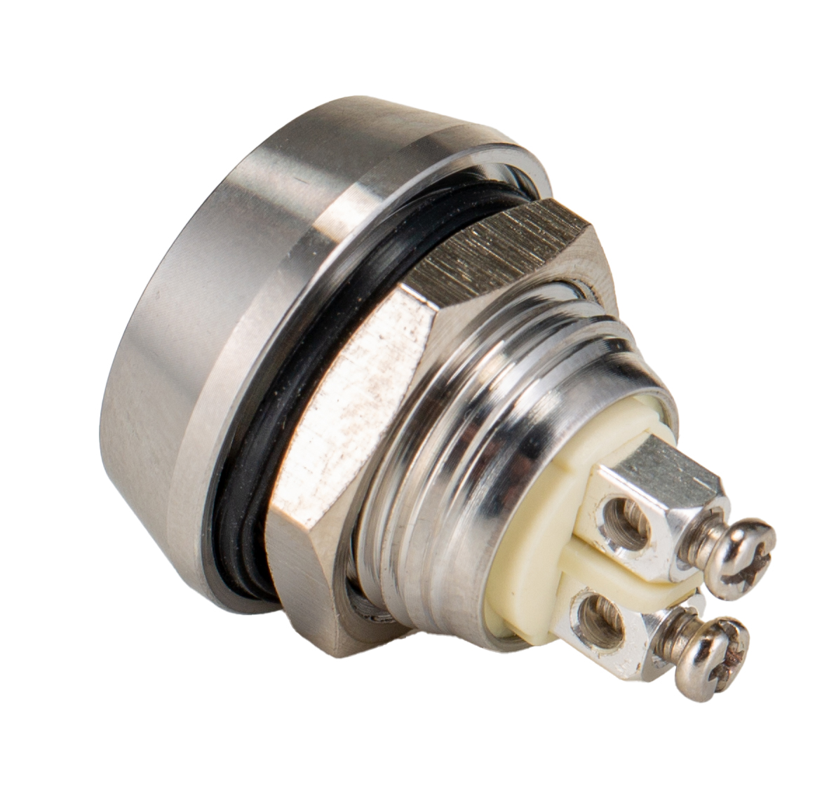 Bulgin MMP0120 Series Push Button Switch, Momentary, Panel Mount, 12mm Cutout, SPST, 36V dc, IP67