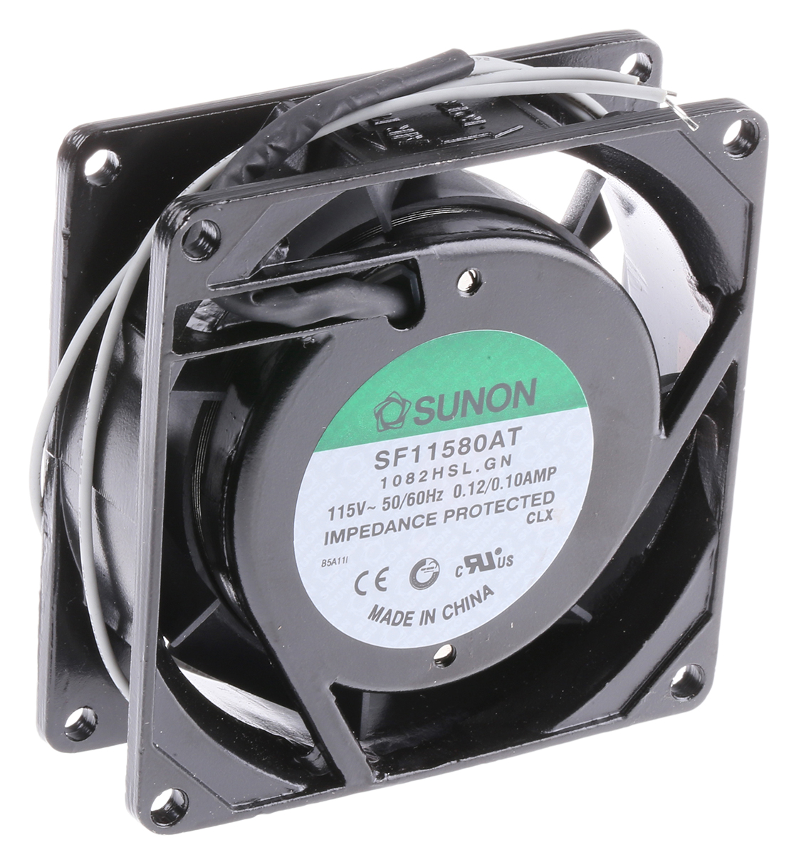 Sunon SF Series Axial Fan, 115 V ac, AC Operation, 28.9m³/h, 11W, 100mA Max, 80 x 80 x 25mm