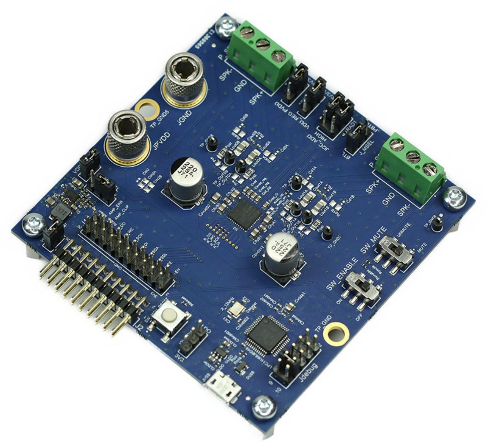 Infineon EVALAUDIOMA2304DNSTOBO1, EVALAUDIOMA2304DNSTOBO1 Audio Amplifier Evaluation Board for MA2304DNS for