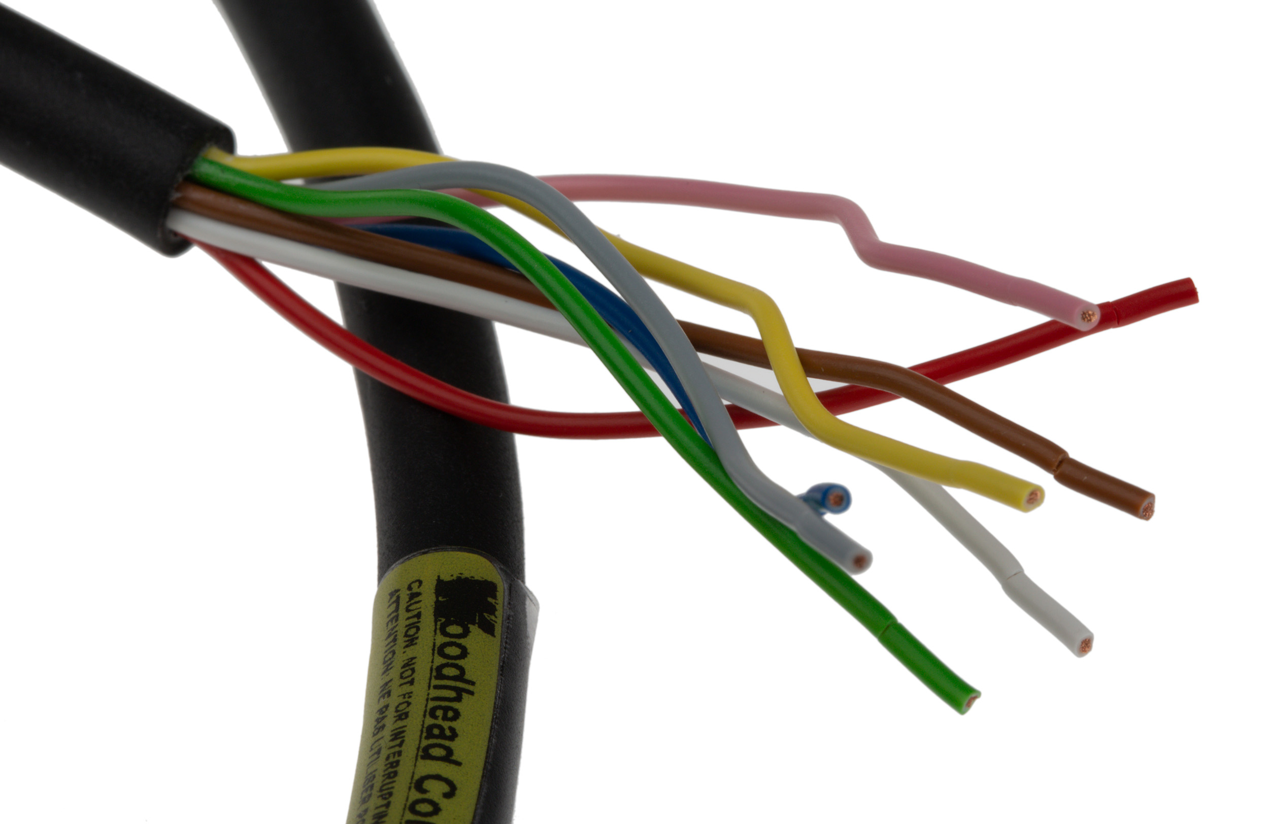 Brad from Molex Male 8 way M12 to Free End Sensor Actuator Cable, 2 m