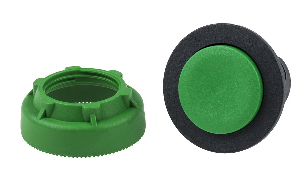 Schneider Electric Harmony Series Green Momentary Push Button Head, 30mm Cutout, IP66, IP67, IP69K
