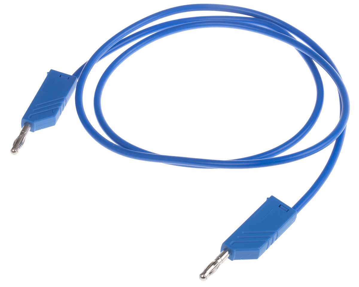 Hirschmann Test & Measurement, 32A, 60V dc, Blue, 1m Lead Length