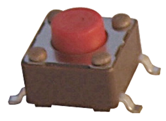 Apem Red Stem Tactile Switch, SPST 50 mA @ 12 V dc 5mm Surface Mount