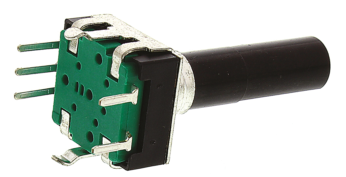 Bourns 24 Pulse Incremental Mechanical Rotary Encoder with a 6 mm Flat Shaft, Through Hole