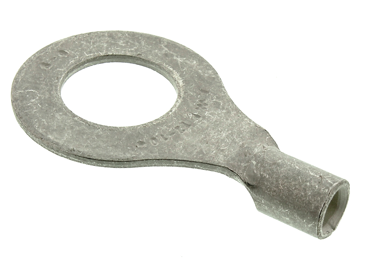 TE Connectivity, SOLISTRAND Uninsulated Ring Terminal, M10 Stud Size, 2.6mm² to 6.6mm² Wire Size, Grey