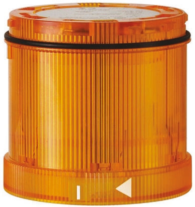 Werma 644 Series Yellow Steady Effect Beacon Unit, 24 V dc, LED Bulb, DC, IP65