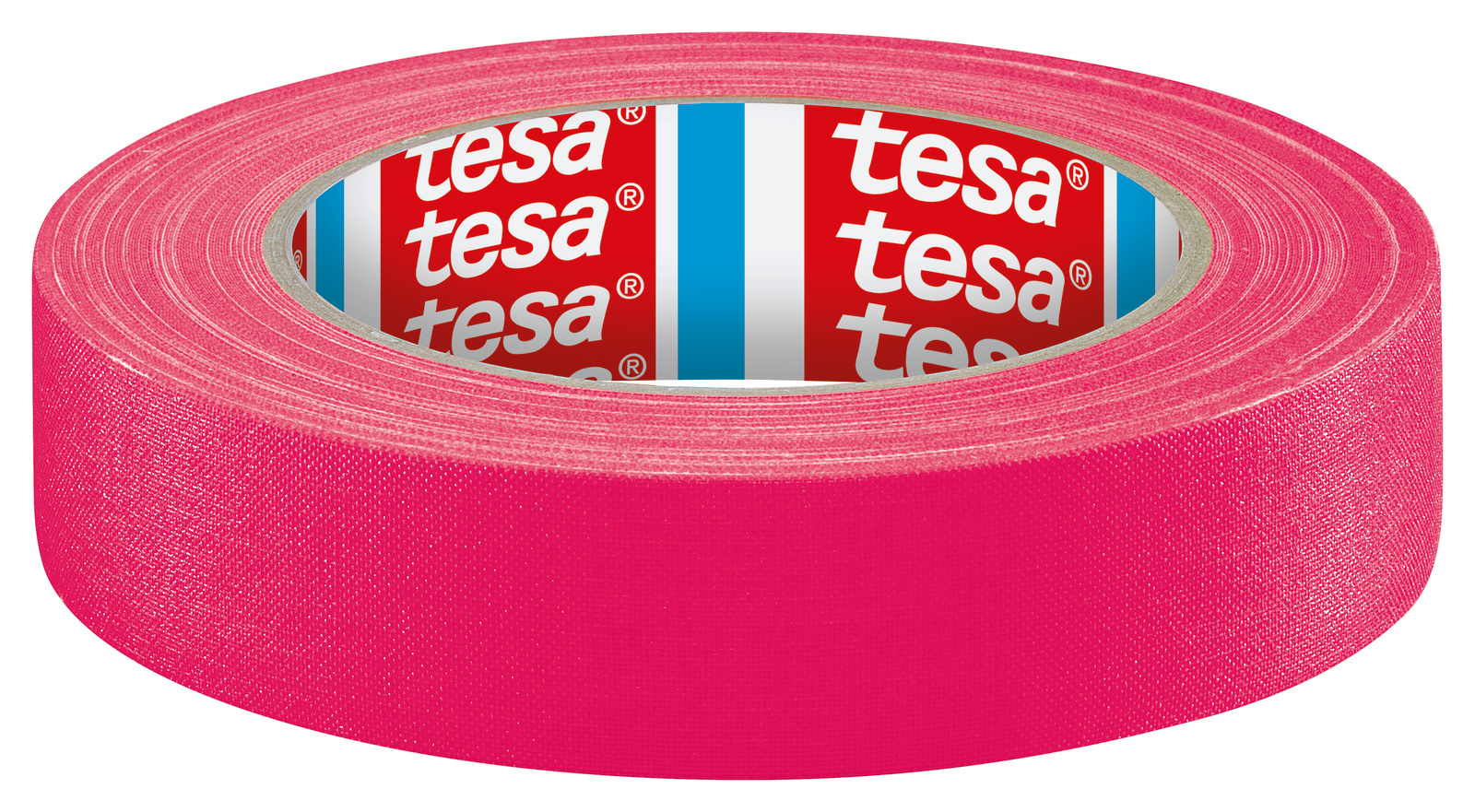 Tesa 04671-00051-10 Pink Acrylic Coated Gaffa Tape, 19mm x 25m, 0.28mm Thick