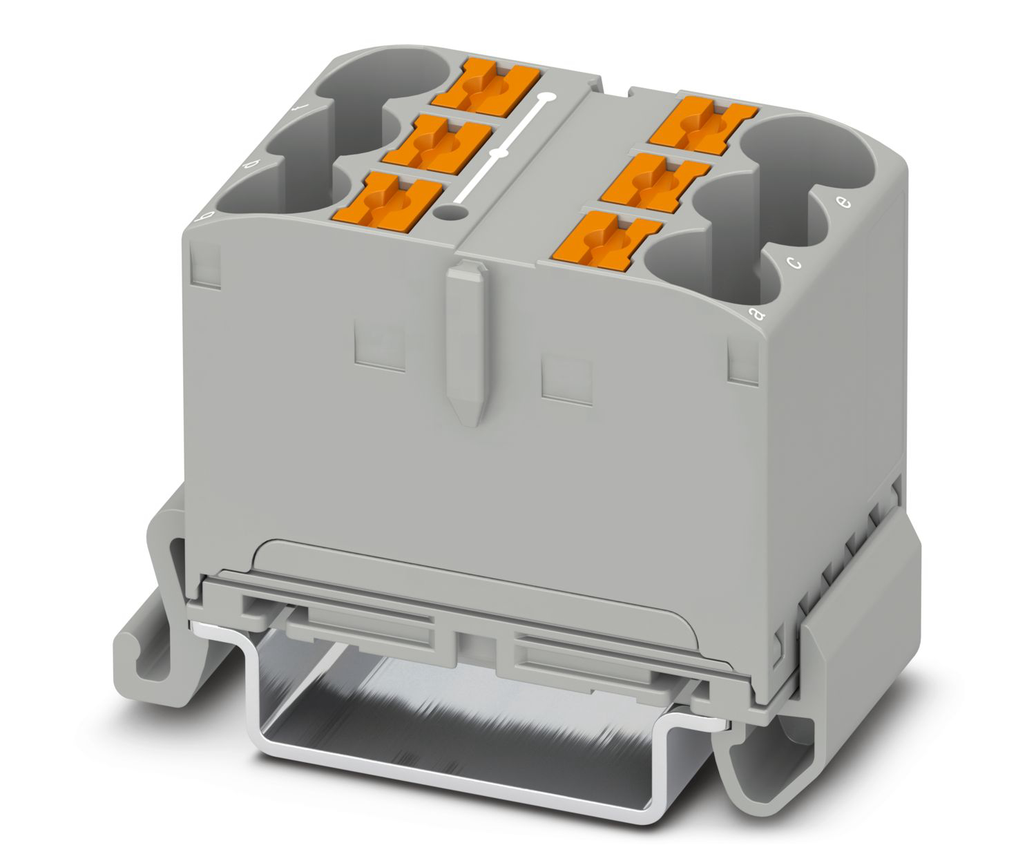 Phoenix Contact Distribution Block, 6 Way, 90A, 800 V, Grey
