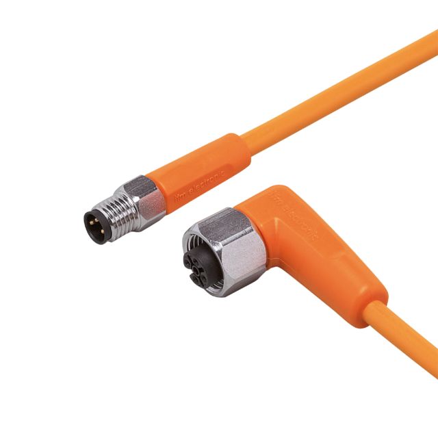 ifm electronic Male 1 way M8 to Female 1 way M12 Sensor Actuator Cable, 2 m