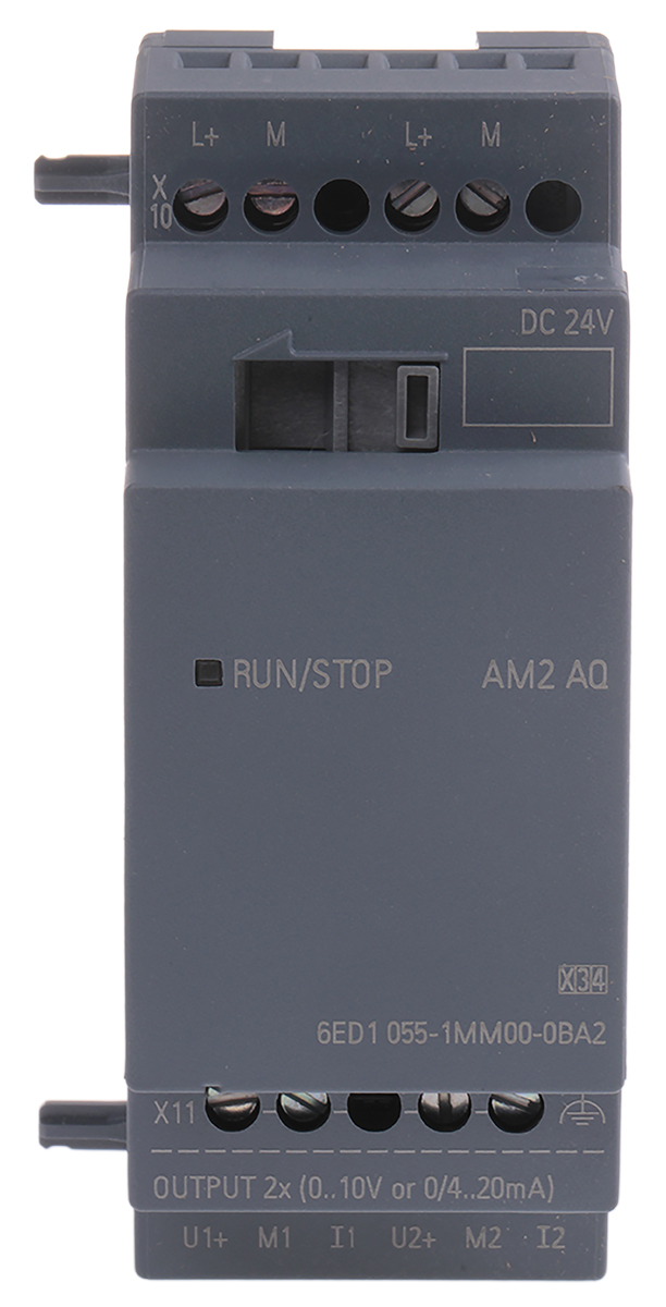 Siemens LOGO! Series I/O module for Use with LOGO! 8, LOGO! 8.2, 24 V dc Supply, Analogue Output