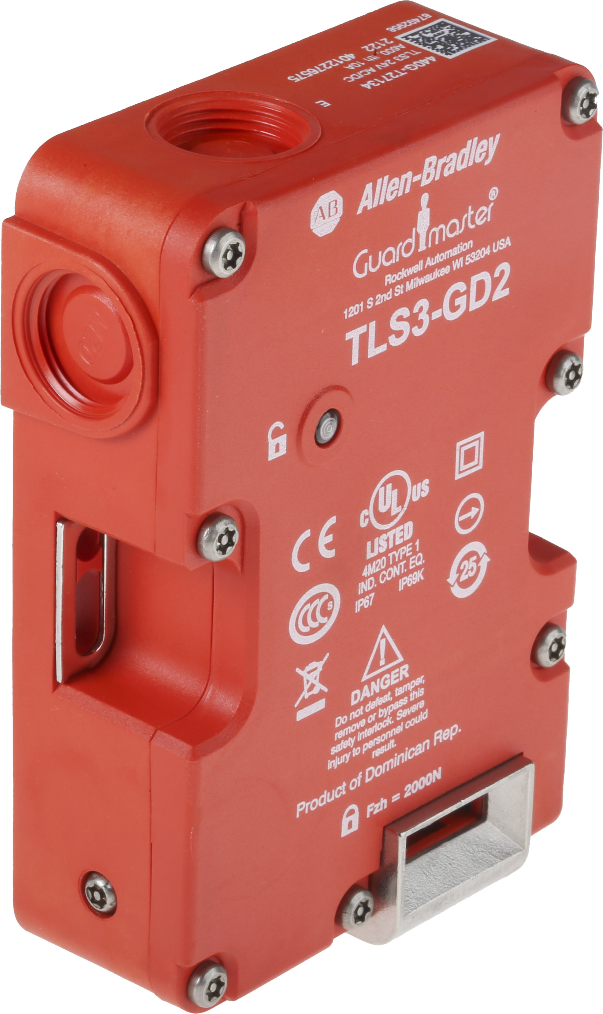 Allen Bradley 440G-T Series Solenoid Interlock Switch, Power to Unlock, 24V ac/dc