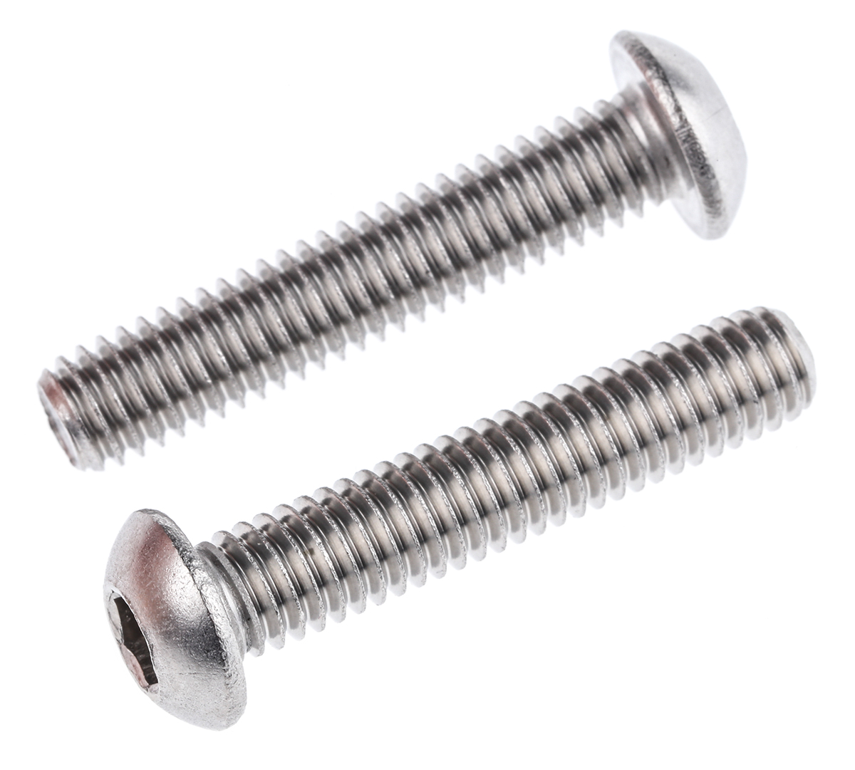 RS PRO Stainless Steel Hex Socket Button Screw, ISO 7380, M6 x 30mm