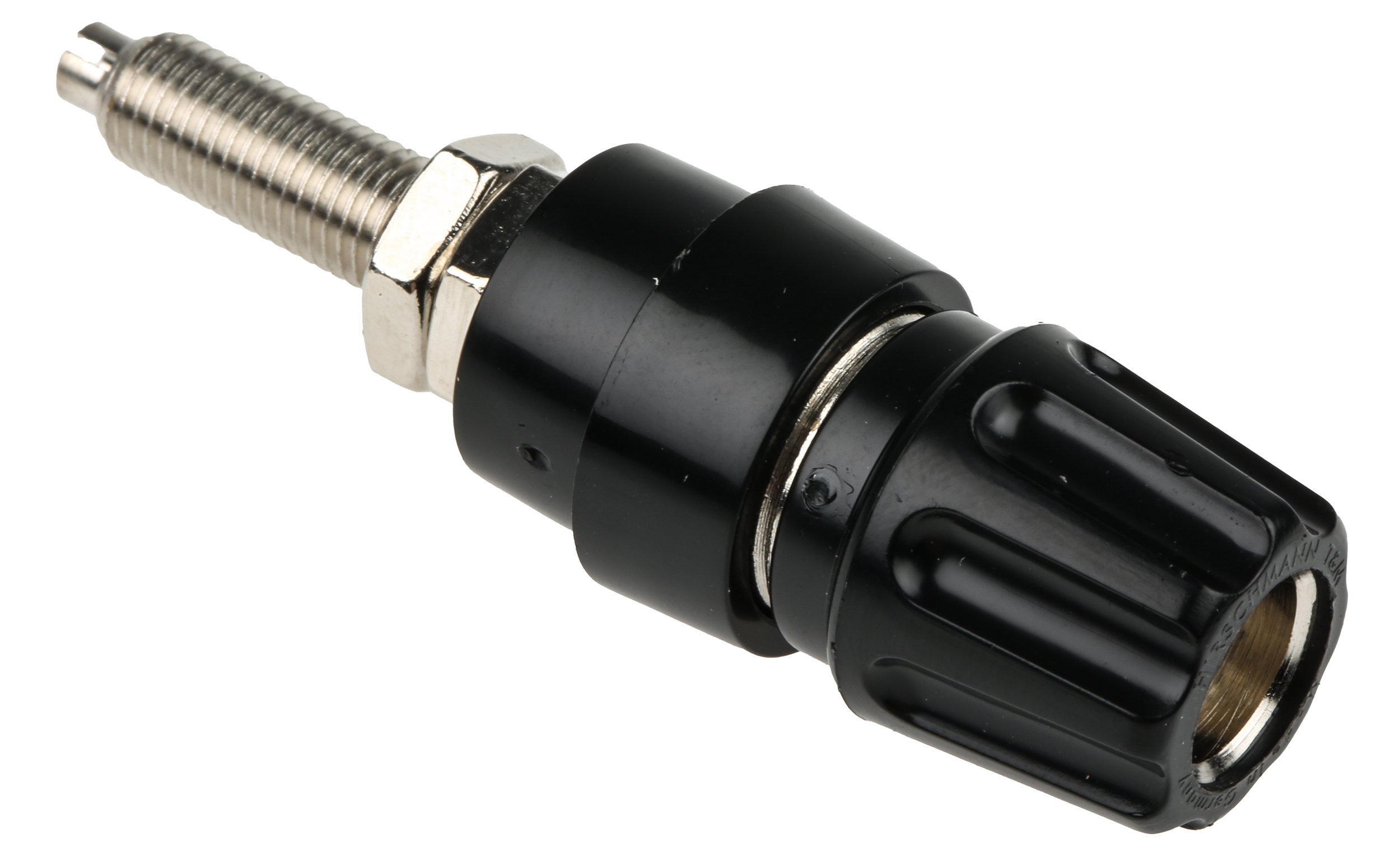 Hirschmann Test & Measurement 63A, Black Binding Post With Brass Contacts and Nickel Plated