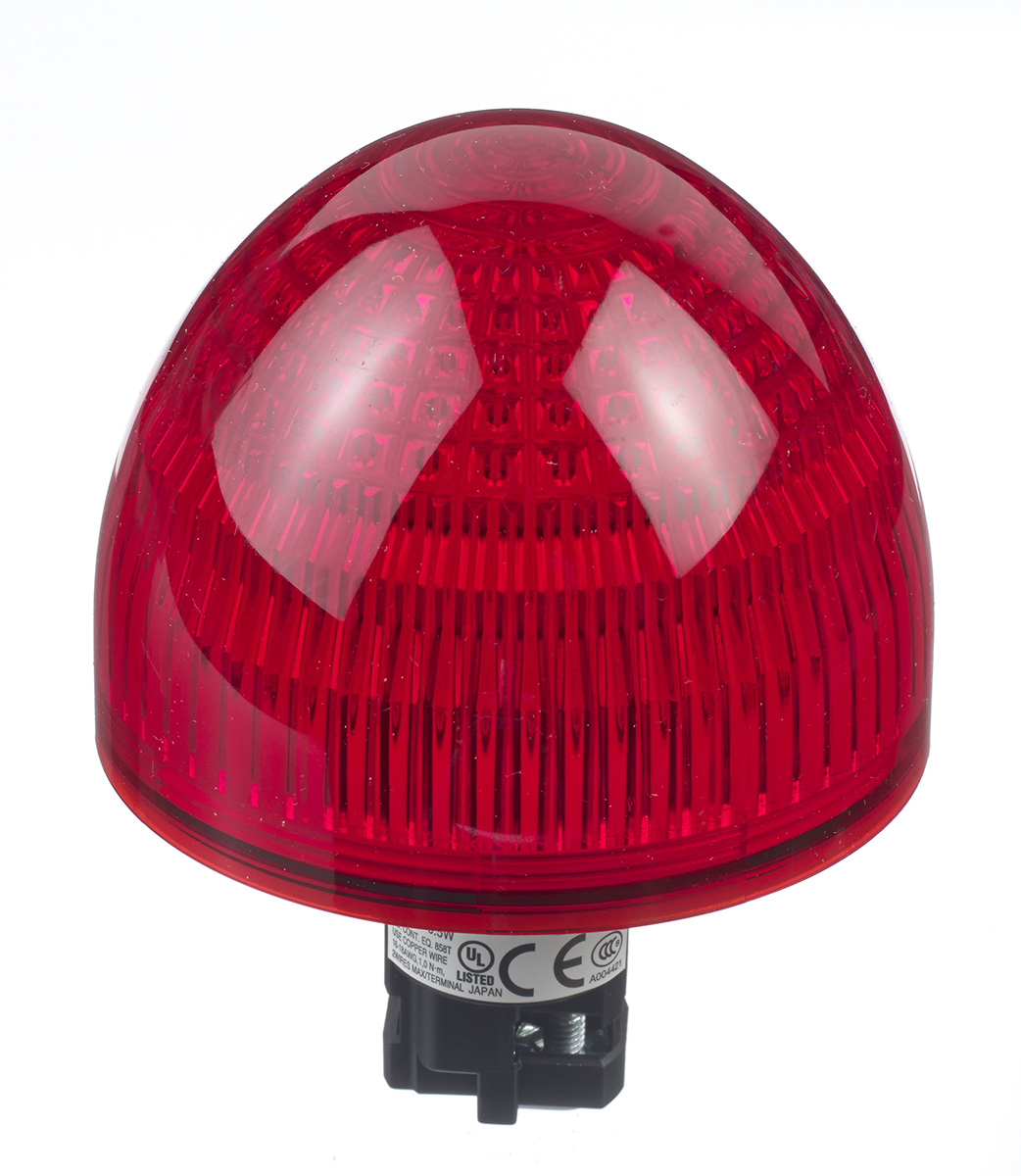 Idec Red Panel Mount Indicator, 22.3mm Mounting Hole Size, IP65