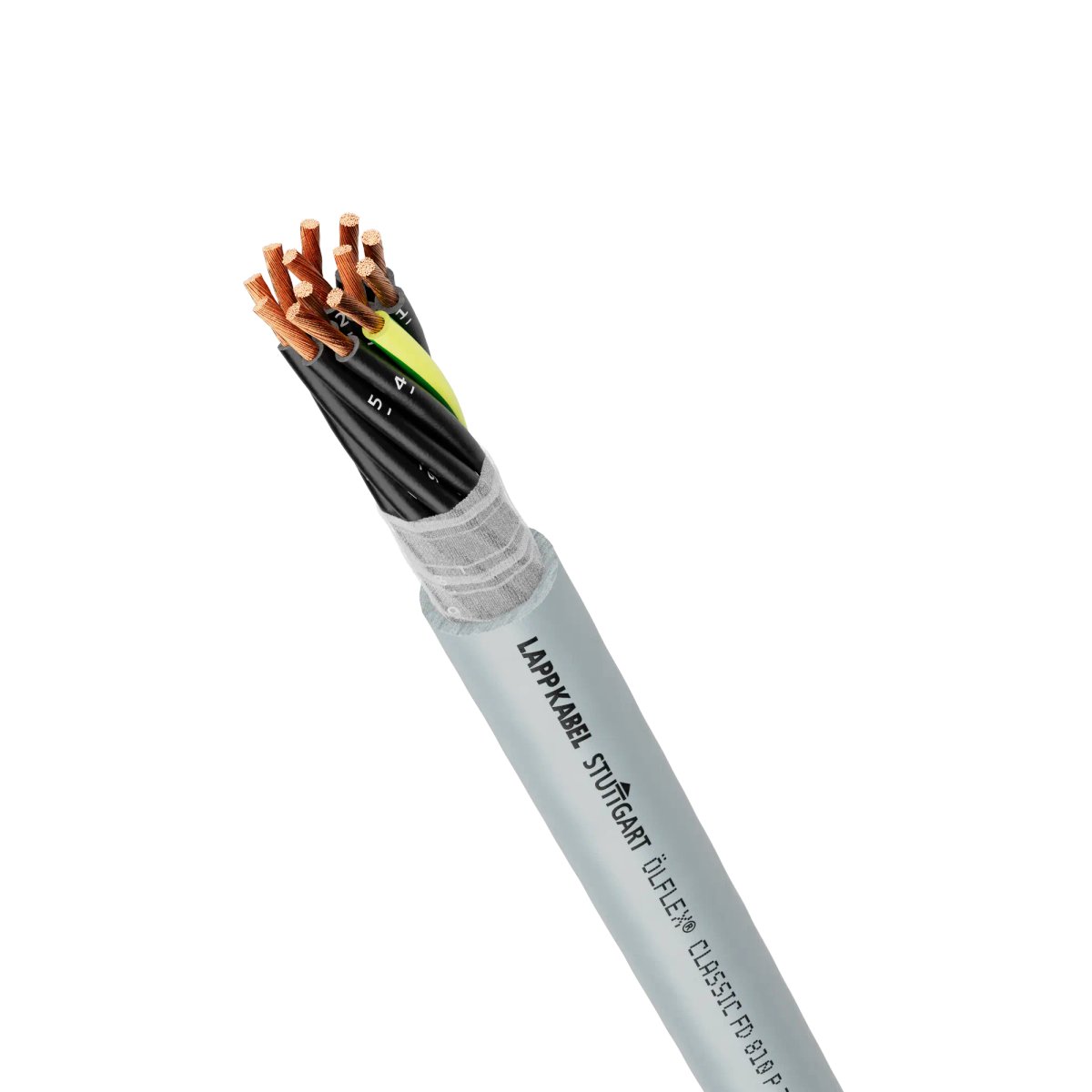 Lapp OLFLEX CLASSIC Control Cable, 3 Cores, 1.5 mm² 16 AWG, Unscreened, Silver Grey Polyurethane Compound Thermoplastic