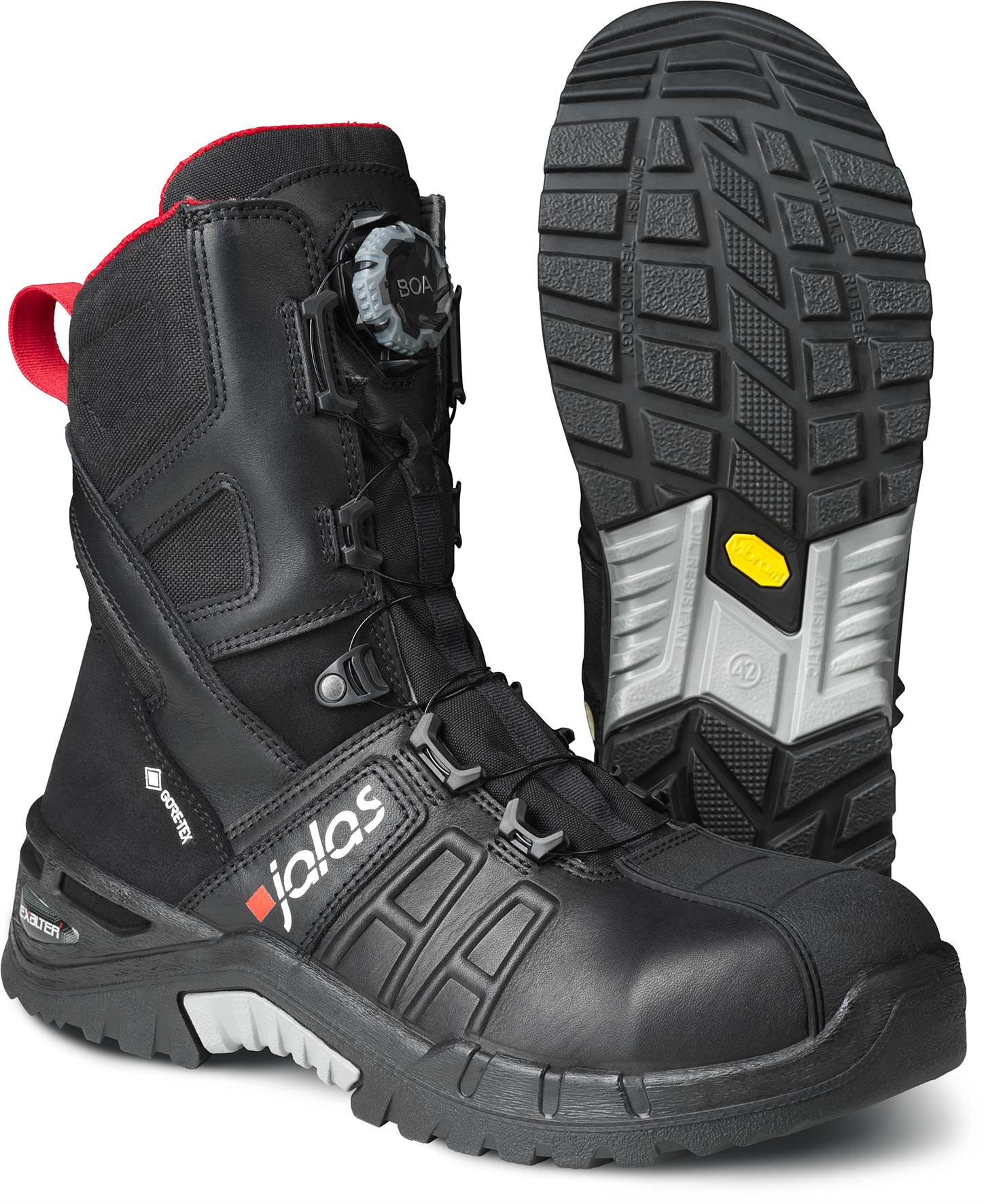 Jalas 9998 Black ESD Safe Aluminium Toe Capped Unisex Safety Boots, UK 10, EU 44