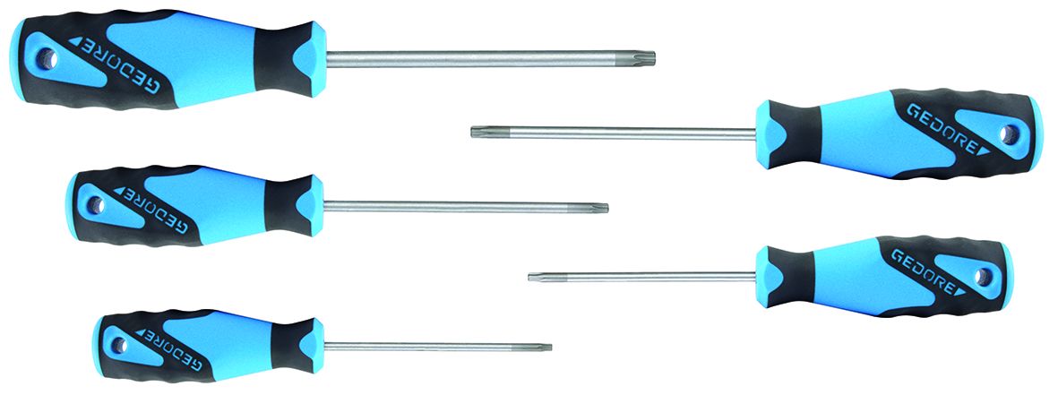Gedore Torx Screwdriver Set, 5-Piece