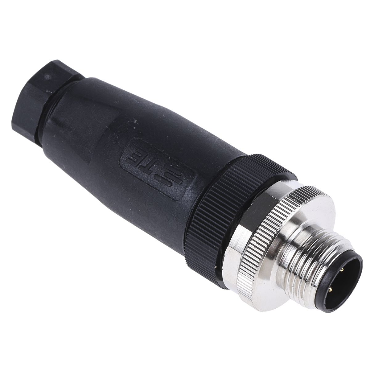 TE Connectivity Circular Connector, 5 Contacts, Cable, M12 Connector, Plug, Male, IP67, T411 Series