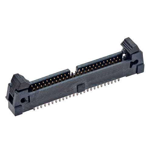 HARWIN M50 Series Vertical Through Hole PCB Header, 50 Contact(s), 1.27 mm Pitch, 2 Row, Shrouded
