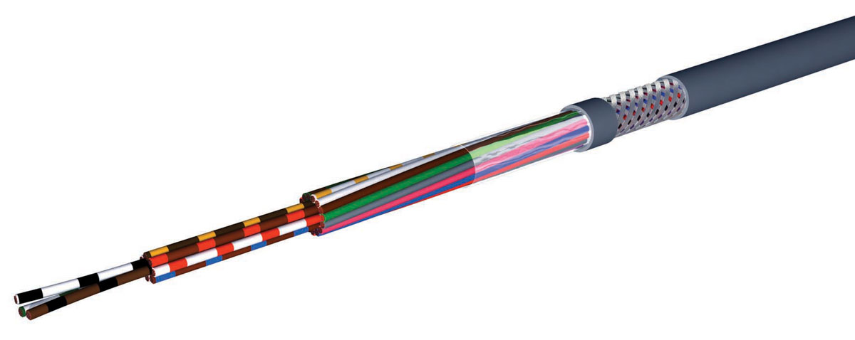 AXINDUS HIFLEX-CY Data Cable, 19 Cores 0.25 mm² 23 AWG, 30 m, Screened, Grey Polyvinyl Chloride Sheath