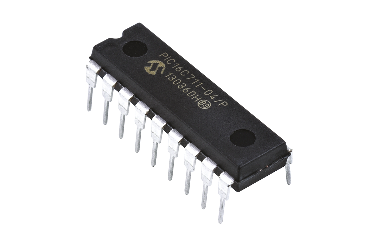 Microchip, 8 bit PIC, PIC16C71X Microcontroller, 40 MHz, 1.75kB EPROM, 18-Pin PDIP