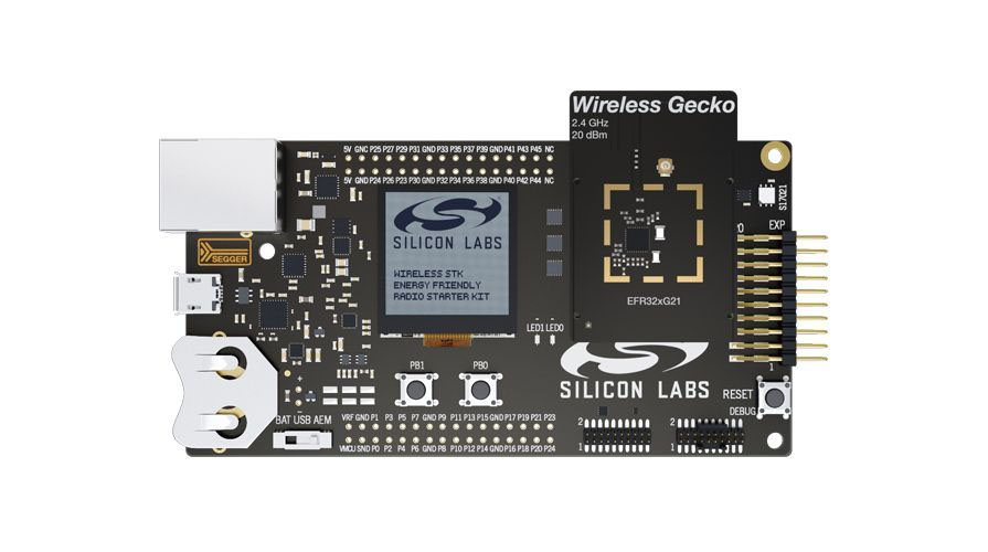 Silicon Labs EFR32xG21 Wireless Gecko Starter Kit EFR32xG21 Wireless Development Kit 2.4GHz SLWSTK6006A