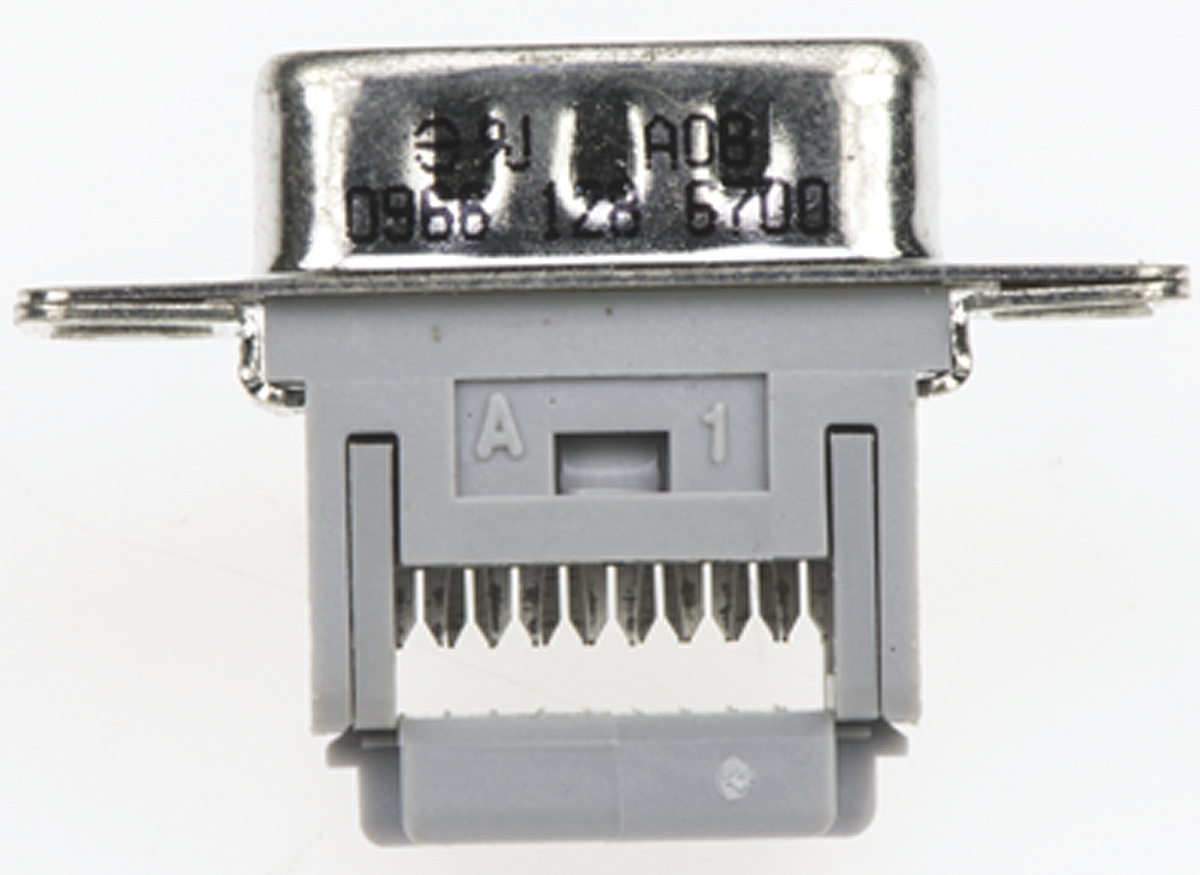 HARTING 9 Way Right Angle Cable Mount D-sub Connector Plug, 2.77mm Pitch