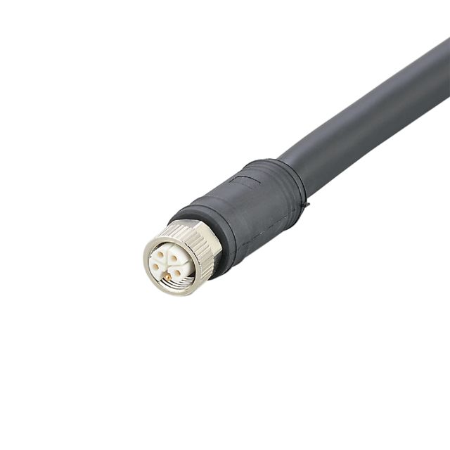 ifm electronic Power 2.5 mm² 5 Core Power Cable, Black Polyurethane PUR, 10m