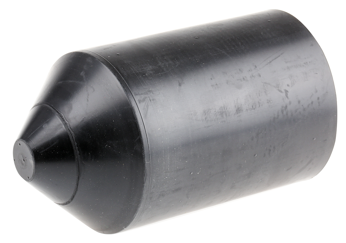TE Connectivity End Cap Black, Polyolefin Adhesive Lined, 100mm
