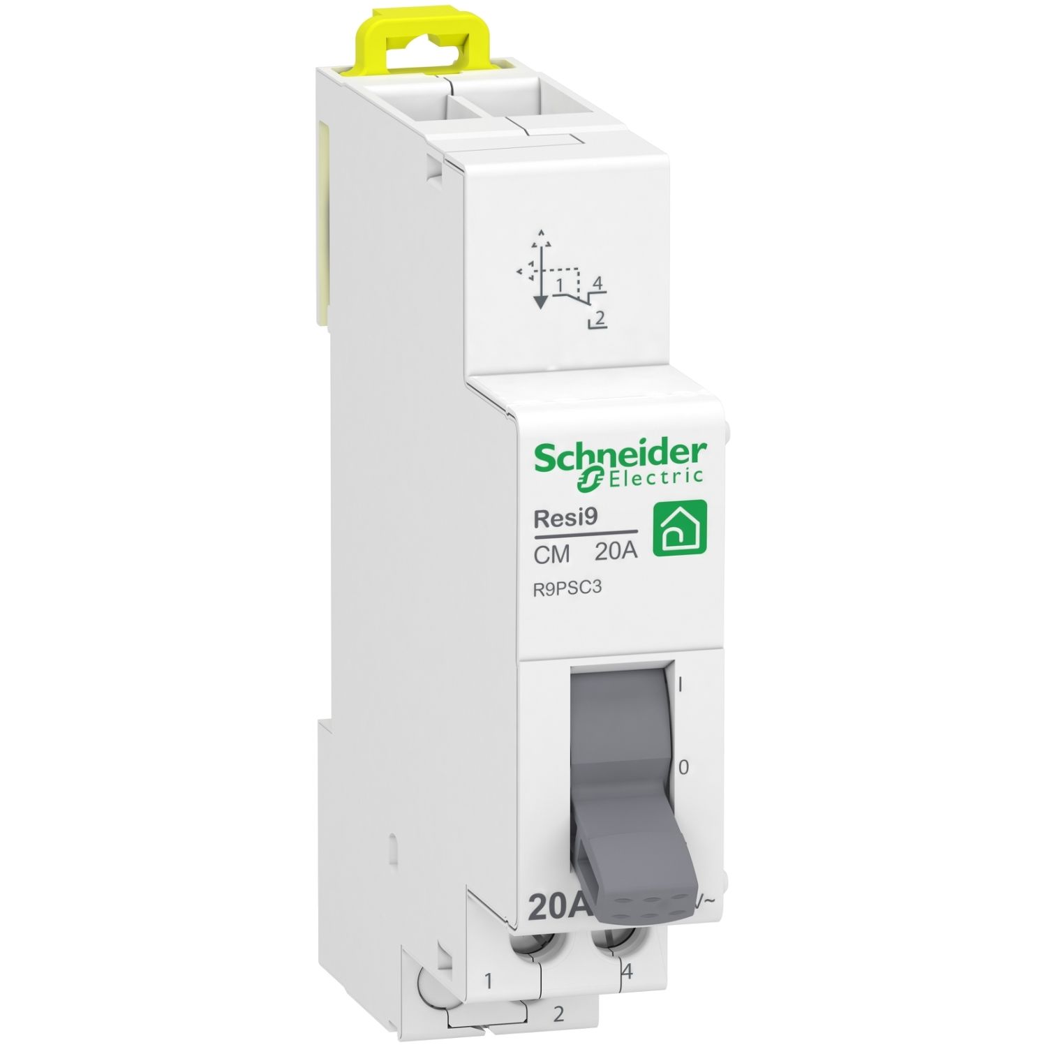 Schneider Electric Resi9 Resi9 XP CM MCB, 1P, 20A, 250V AC