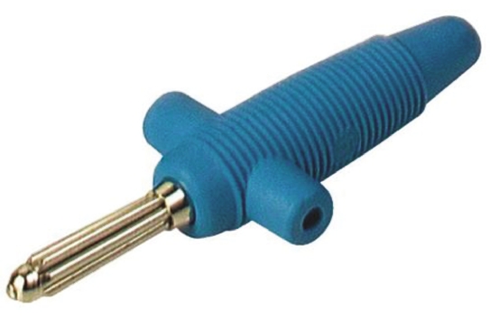 Hirschmann Test & Measurement Blue Male Banana Plug - Solder, 60V dc